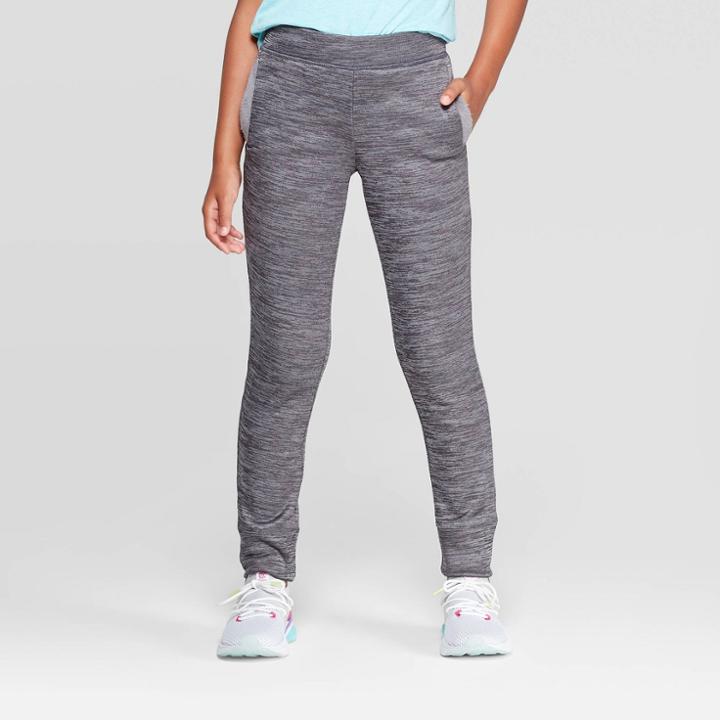 Girls' Cozy Fleece Jogger Pants - C9 Champion Gray
