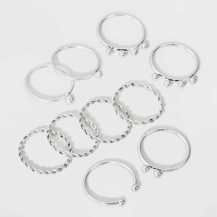 Polka Multi Ring - Universal Thread Silver,