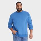 Men's Big & Tall Crewneck Ultra-soft Sweatshirt - Goodfellow & Co Blue