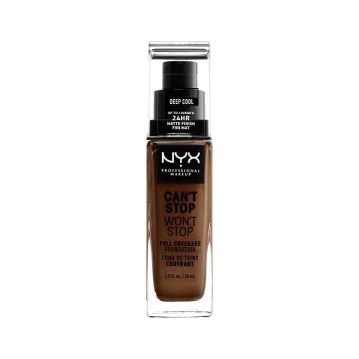 Nyx Professional Makeup Cant Stop Wont Stop Full Coverage Foundation Deep Cool
