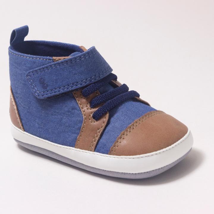 Baby Boys' Surprize By Stride Rite Denver High Top Sneaker Mini Shoes - Blue