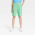 Boys' Pull-on French Terry Striped Shorts - Cat & Jack Green