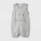 Baby Boys' Bunny Sweater Romper - Cat & Jack Heather Gray