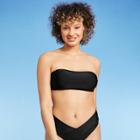 Juniors' Bandeau Bikini Top - Xhilaration Black D/dd Cup