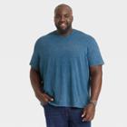 Men's Big & Tall Standard Fit Short Sleeve V-neck T-shirt - Goodfellow & Co Royal Blue