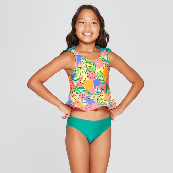 Girls' Summer Time Sweet Tankini Set - Cat & Jack