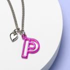 More Than Magic Girls' Monogram Letter P Necklace - More Than