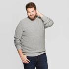 Men's Big & Tall Crew Neck Nep Sweater - Goodfellow & Co Gray