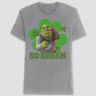 Men's Shrek Go Green Short Sleeve Graphic T-shirt - Heathered Gray