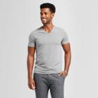 Men's Slim Fit Pima V-neck T-shirt - Goodfellow & Co Gray