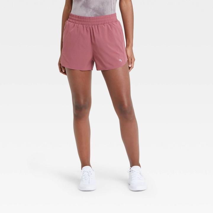 Women's Everyday Shorts With Liner And Side Pockets 2.5 - Joylab Berry Red