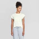 Petiteumbro Women's Short Sleeve Roll Cuff T-shirt - White