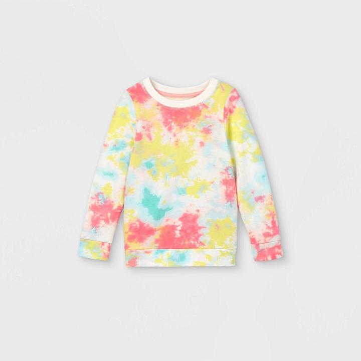 Toddler Girls' Tie-dye Sweatshirt - Cat & Jack