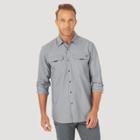 Wrangler Men's Atg Long Sleeve Button-down Shirt - Iron Gray