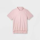 Men's Loose Fit Adaptive Polo Shirt - Goodfellow & Co Pink