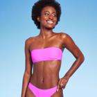Women's Pull Over Bandeau Bikini Top - Wild Fable Orchid Purple Xxs