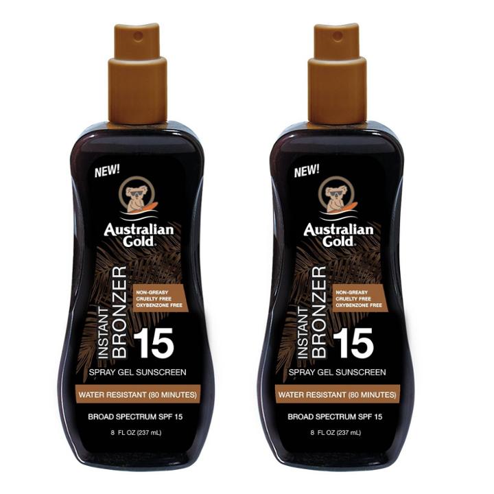 Australian Gold Spray Gel With Bronzer - Spf 15
