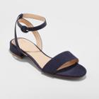 Women's Winona Wide Width Ankle Strap Sandal - A New Day Navy (blue) 8.5w,