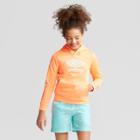 Umbro Girls' Fleece Logo Pullover Hoodie - Coral (pink)