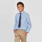 Boys' Long Sleeve Button-down Shirt - Cat & Jack Navy S, Boy's, Size: