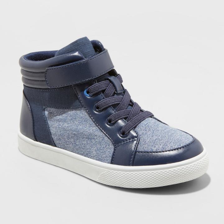 Boys' Weldon High Top Sneakers - Cat & Jack Navy