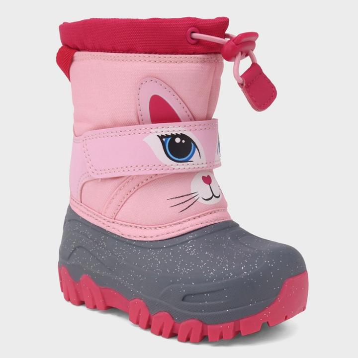 Toddler Girls' Leva Winter Boots - Cat & Jack Pink