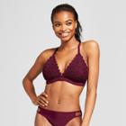 Women's Crochet Triangle Bikini Top - Xhilaration Wild Cherry D/dd Cup, Red