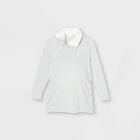 Maternity Snap Sherpa Collar Sweatshirt - Isabel Maternity By Ingrid & Isabel Heather Gray
