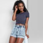 Women's Short Sleeve T-shirt - Wild Fable Hematite