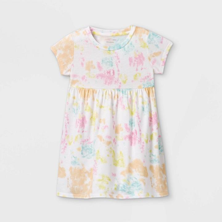 Grayson Mini Toddler Girls' Tie-dye Short Sleeve Dress