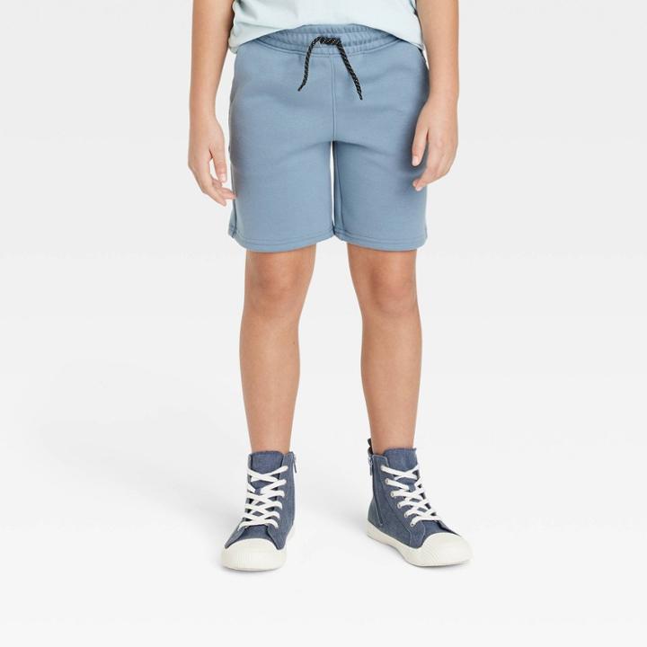Boys' Pull-on Above The Knee Knit Sport Shorts - Art Class Blue