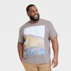 Men's Big & Tall Regular Fit Short Sleeve T-shirt - Goodfellow & Co Heathered Gray
