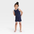 Toddler Girls' Romper - Cat & Jack Navy