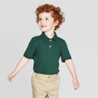 Toddler Boys' Short Sleeve Pique Uniform Polo Shirt - Cat & Jack Jungle Gym Green