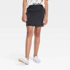Girls' Side Seam Denim Skirt - Art Class Black Wash