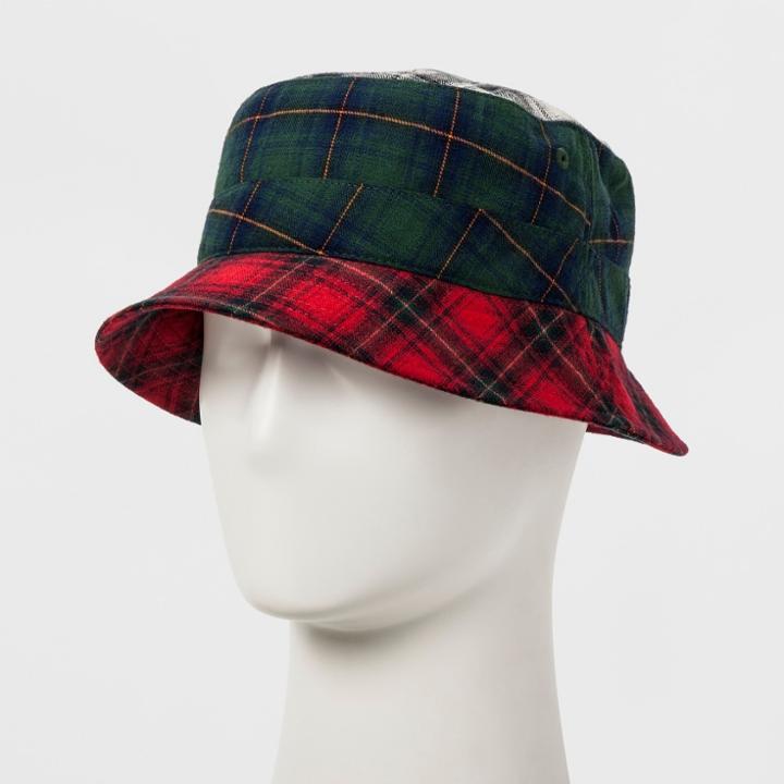 Men's Plaid Bucket Hat - Original Use L/xl,