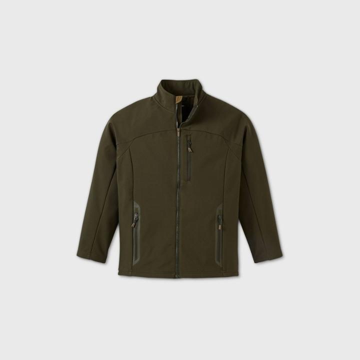 Men's Softshell Fleece Jacket - All In Motion Olive Green