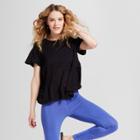 Women's Sheer Flutter Back T-shirt - Joylab Black