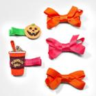 Toddler Girls' 5pk Autumn Hair Clips - Cat & Jack Orange/pink