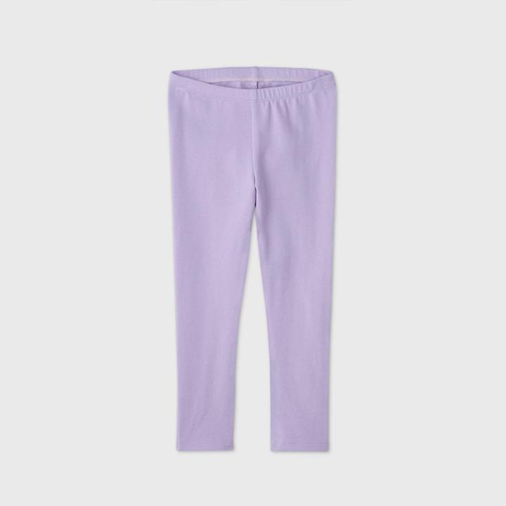 Toddler Girls' Solid Leggings - Cat & Jack Violet