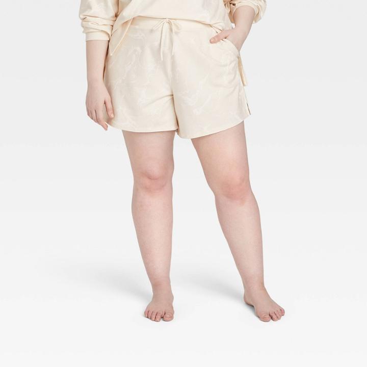 Women's Plus Size French Terry Shorts 5 - All In Motion Beige
