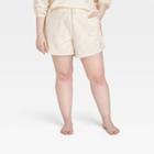 Women's Plus Size French Terry Shorts 5 - All In Motion Beige