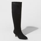Women's Latia Kitten Sock Boots - A New Day Black