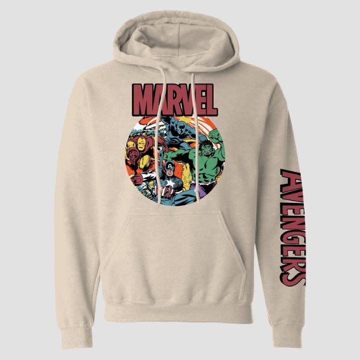 Men's Disney Marvel Pullover Graphic Sweatshirt - Beige
