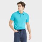 Men's Micro Striped Polo Shirt - All In Motion Turquoise