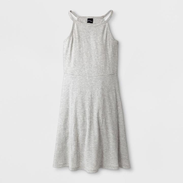 Girls' Skater Tank Dress - Art Class Gray
