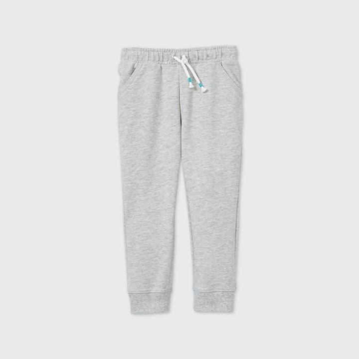 Toddler Girls' French Terry Jogger Pants - Cat & Jack Gray