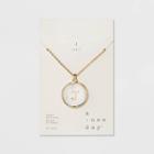 Mop Initial J Necklace 30+3 - A New Day Gold, Gold - J