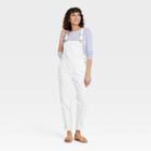 Women's Boyfriend Overalls - Universal Thread White