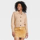 Women's Button-front Cardigan - Universal Thread Tan